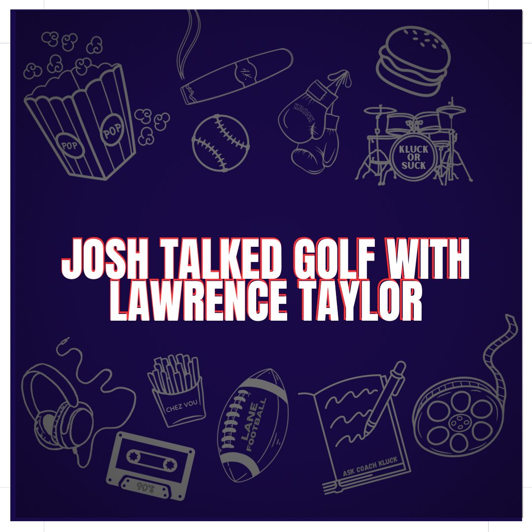 kluckcast's tweet image. Today's topics include:
- Josh's Lawrence Taylor story
- Canelo/Crawford fight
- Album Cover reviews