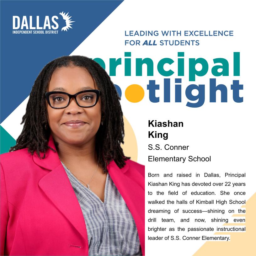 Dr. Stephanie S. Elizalde (@dallasisdsupt) on Twitter photo Principal King is a proud former Kimball Knight and drill team member! In her free time, she enjoys listening to music, traveling, and spending quality time with family and friends. Principal King is a proud former Kimball Knight and drill team member! In her free time, she enjoys listening to music, traveling, and spending quality time with family and friends.