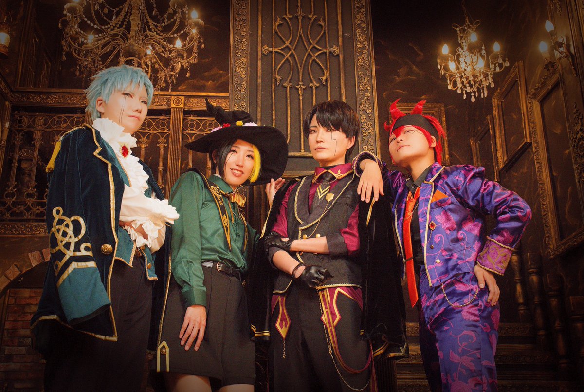 [コスプレ]
マッシュル▶︎MASHLE◀︎

マッシュ　アサギタケル
フィン　ねえさん
ランス　皇馬十里
ドット　鮫

photo 武蔵野うどんさん(<a href="/AlchemistGothic/">武蔵野うどん＠</a>)

#0830mslトビラエ併せ