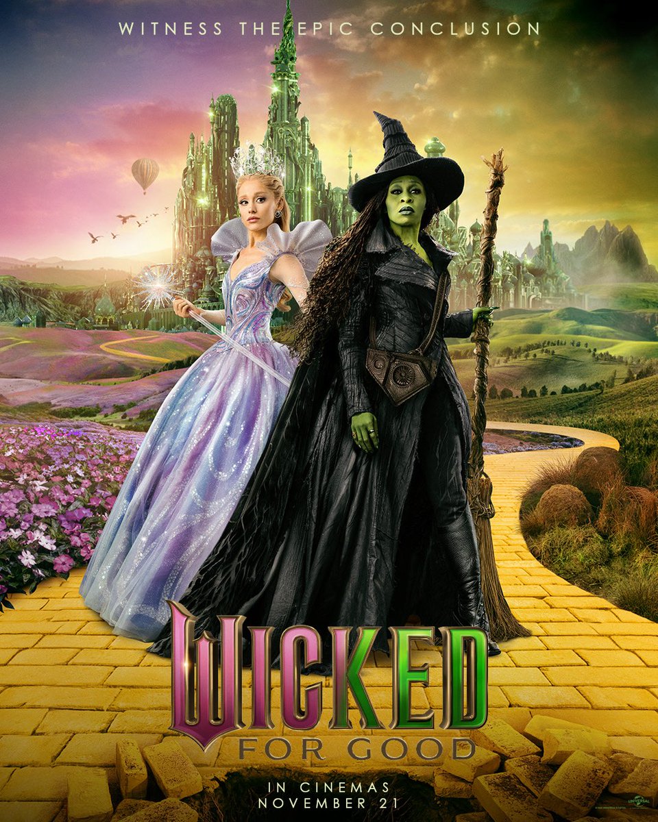 New poster for ‘WICKED: FOR GOOD’

In theaters November 21.