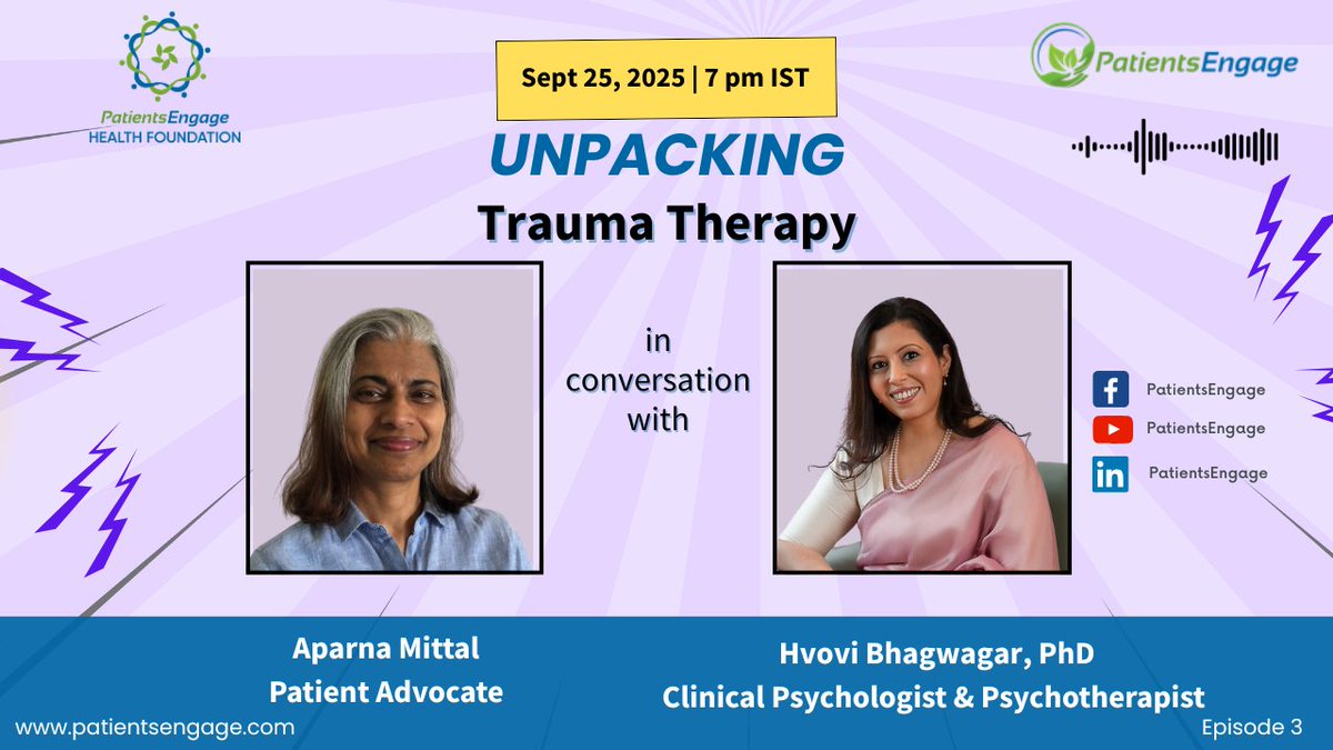 Trauma is known to have long term impact on a person's health. Trauma therapy is a form of psychotherapy that helps individuals process and heal from distressing events that caused complex trauma.
In Episode 3 UNPACKING Trauma Therapy <a href="/hvovi/">Dr. Hvovi Bhagwagar</a> sheds light on navigating #trauma