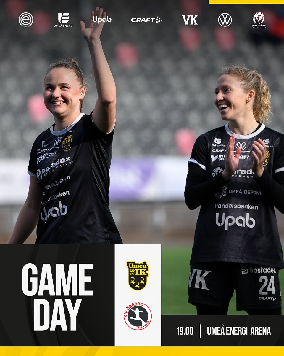 Match ikväll mot KIF Örebro hemma på <a href="/Umeaenergi/">Umeå Energi</a> arena kl 19.00 ⚽️