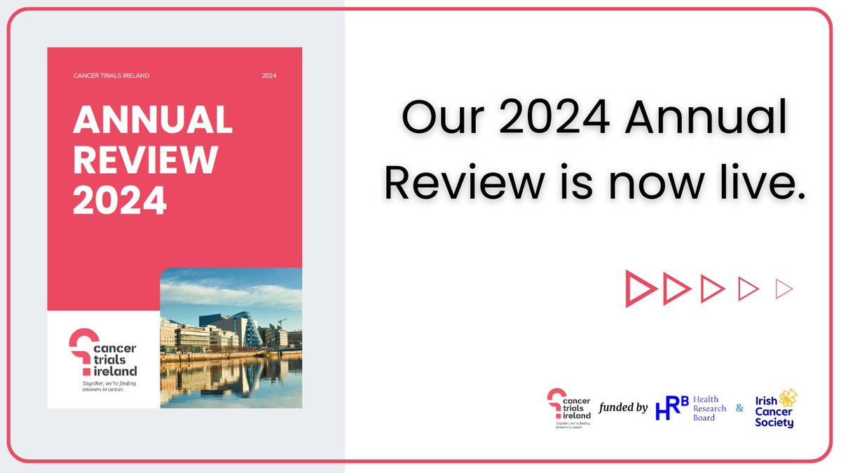 cancertrials_ie's tweet image. Our 2024 Annual Review is out 🌟
Read: bit.ly/4nknLS0
Highlights:
• 53% rise in patient participation
• Patient-led projects like the MBC Survey & PROACT
• Growth in radiotherapy trials @IRROGtrials
• Advocacy for GDPR reform
• Global collaborations bringing new…