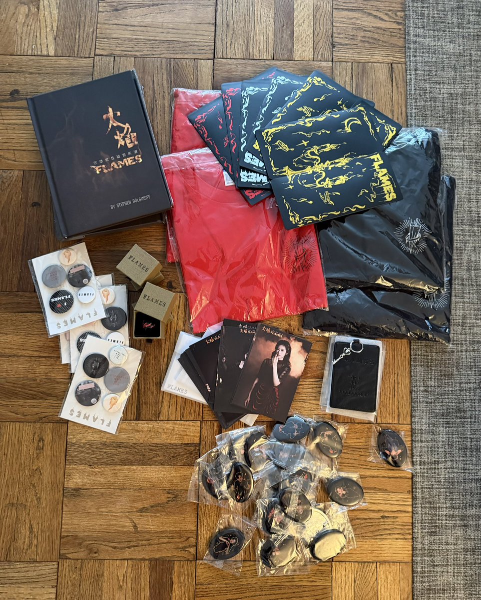 I love the fabulous new merchandise from my musical FLAMES in Shanghai—just delivered to me straight from the souvenir booth! <a href="/ConcordShows/">Concord Theatricals</a> <a href="/ConcordUKShows/">Concord Theatricals UK</a> <a href="/musical_flames/">플레임즈</a> #flamesthemusical