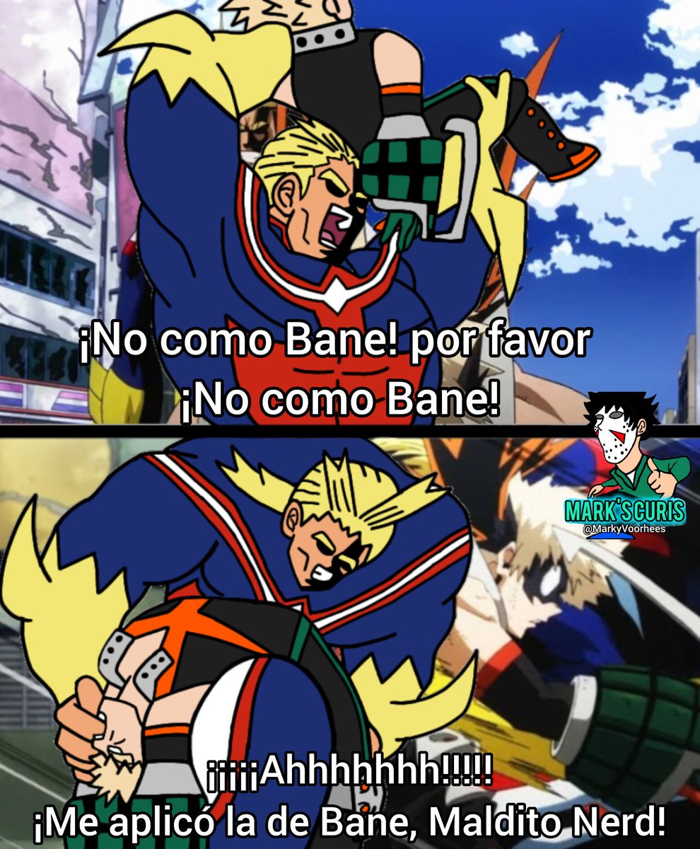 Buenos días a todos mi gente hermosa, aquí un curi de la pelea de Deku y Bakugo contra All Might, no sé ustedes pero en esa pelea se notó el favoritismo de All Might hacia Deku y pues no lo culpo, yo haría lo mismo XD