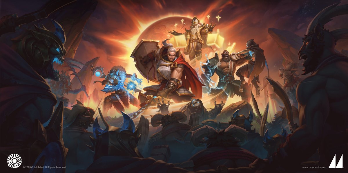 FELLOWSHIP ⚔️ 💪

This key art captures some of the unique characters you can play as in this new multiplayer dungeon game from developer Chief Rebel. 

You'll need a combination of skill, cooperation, and strategy to defeat your enemies and unlock big rewards!