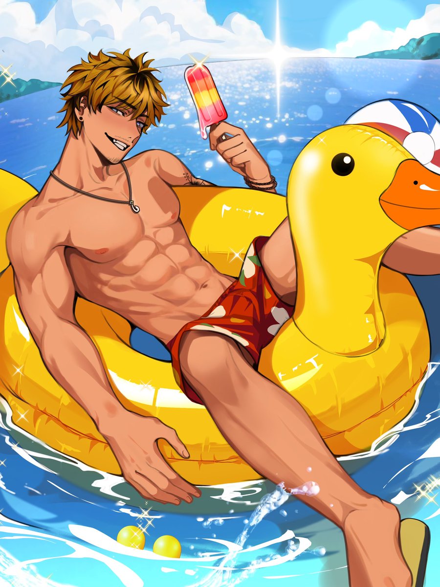 Just enjoying a little lazy floating :)   And yes I always have that mischievous smile 😉. Art by the awesome <a href="/FOURIII_/">FOUR 👄 VGEN COMMISSION OPEN</a>