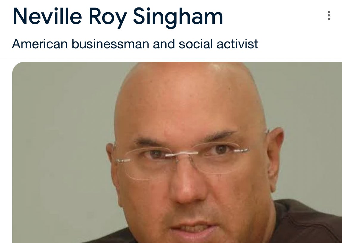 Savannah (@basedsavannah) on Twitter photo <a href="/WallStreetApes/">Wall Street Apes</a> Neville Singham is the other billionaire along with George Soros that is funding these protestors to destroy the US.
Singham is a Chinese Communist but has business in the U.S. He’s not an activist, he’s a domestic terrorist. RICO charges should come his way. <a href="/WallStreetApes/">Wall Street Apes</a> Neville Singham is the other billionaire along with George Soros that is funding these protestors to destroy the US.
Singham is a Chinese Communist but has business in the U.S. He’s not an activist, he’s a domestic terrorist. RICO charges should come his way.