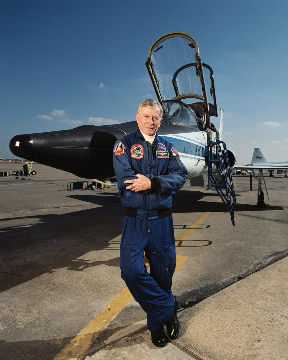 Walked on the Moon ✅ 
Flew the maiden flight of a spacecraft ✅ ✅ 
Worked for NASA for 42 years ✅ 

Today we remember John Young—the astronaut's astronaut—on his 95th birthday. go.nasa.gov/46PjAro