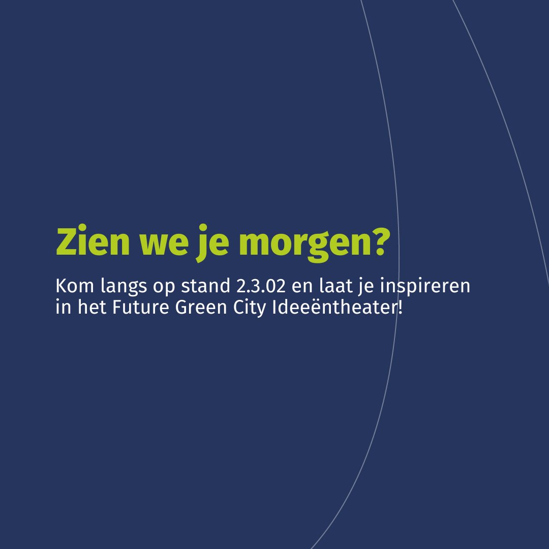 Vandaag &amp; morgen vind je ons op de #VakbeursOpenbareRuimte in de Jaarbeurs! Bezoek stand 2.3.02 (samen met Stadswerk) en ontdek hoe groen oplossingen biedt voor een duurzame leefomgeving. #VHG #groen #duurzaam