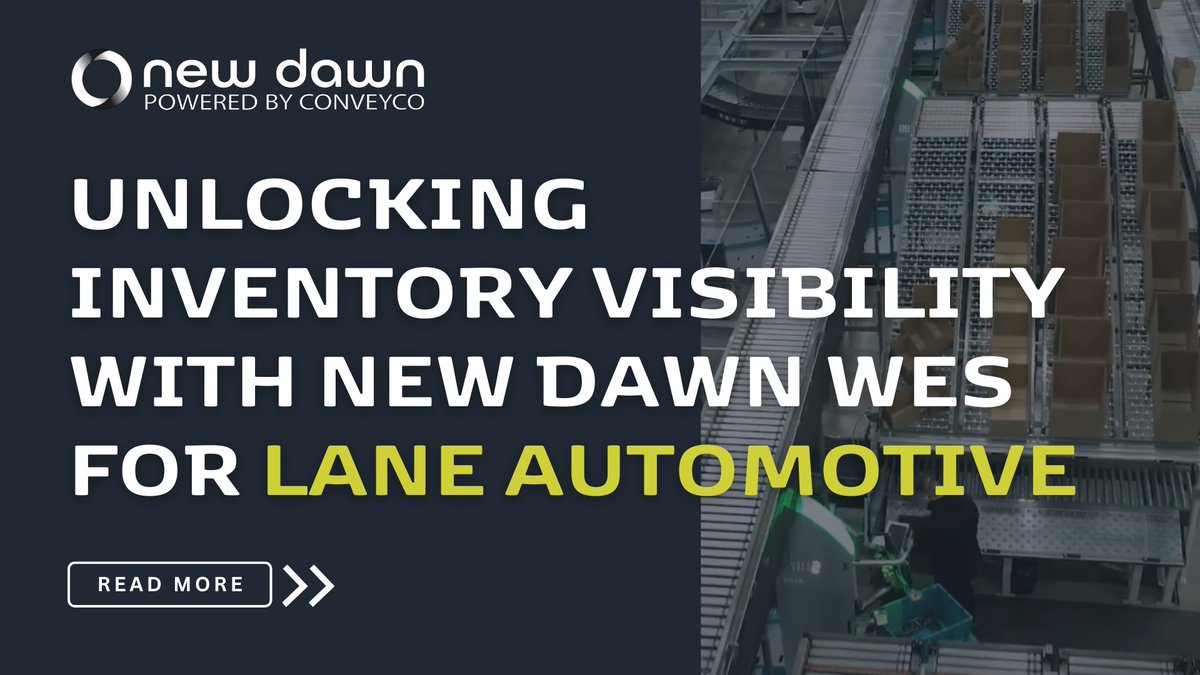 Conveyco's tweet image. When your ASRS tracks where totes are—but not what’s inside—things break down. New Dawn WES fixes that with slot-level visibility and no more manual recounts. Learn how Lane Automotive turned it around: hubs.li/Q03KHZ820
#WES #warehousesoftware