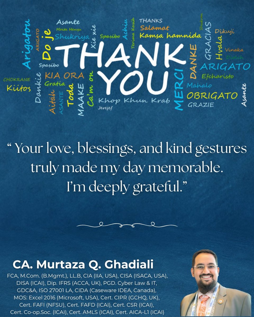 A sincere gratitude to each and every one of you for the wonderful birthday wishes!😊
Your love, blessings, and kind gestures truly made my day memorable.
I’m deeply grateful.🙏🏻