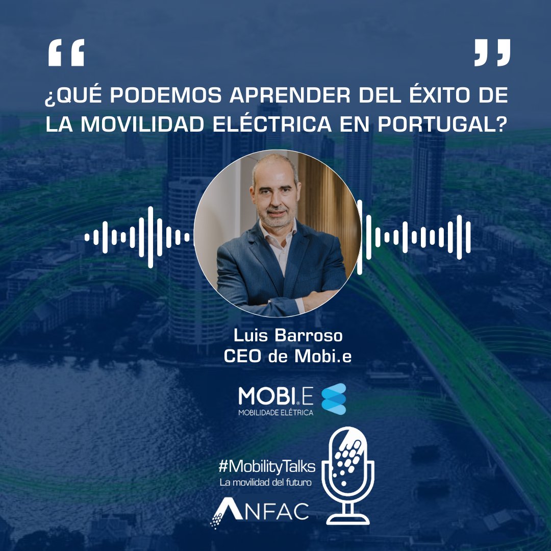 AnfacAutomovil's tweet image. 🎙️ ¿Lo has escuchado ya? En #MobilityTalks hablamos sobre Portugal y la movilidad eléctrica: claves de su éxito.

🗣️ Con Luís Barroso, CEO de Mobi.e  analizamos cómo se ha construido este ecosistema y qué aprendizajes pueden aplicarse en España para acelerar nuestra transición.