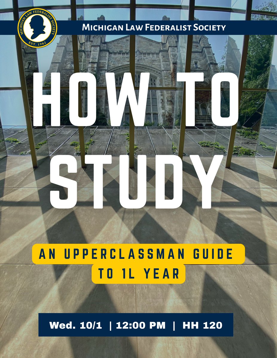 Getting through 1L year can be overwhelming. Come join us for lunch on Wednesday to gain tips, tricks, and wisdom on how to succeed academically!