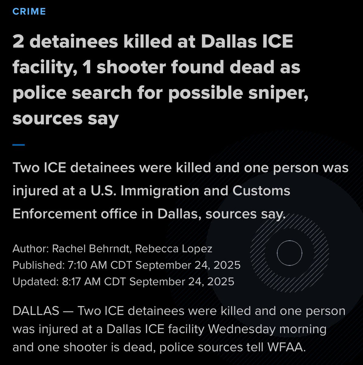 <a href="/JDVance/">JD Vance</a> Based on what we know now, the people who were killed were detainees—not ICE. 

Maybe wait a beat before trying to capitalize on every tragedy?

You’re the Vice President of the United States. Not a random shit poster.