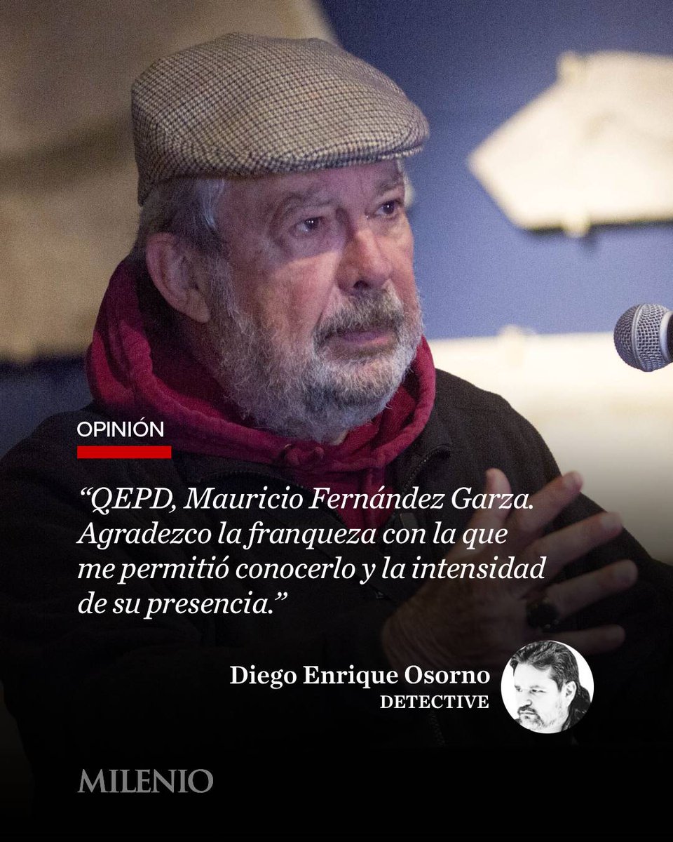 .<a href="/DetectiveMx/">Detective</a> | “No murió en ninguna de las guerras que lo rodearon durante varios años. En los inicios de este otoño, murió junto a los suyos, todavía siendo alcalde y con una pauta marcada aún por él mismo. Su vida fue un intento constante de desafiar tanto la violencia como el