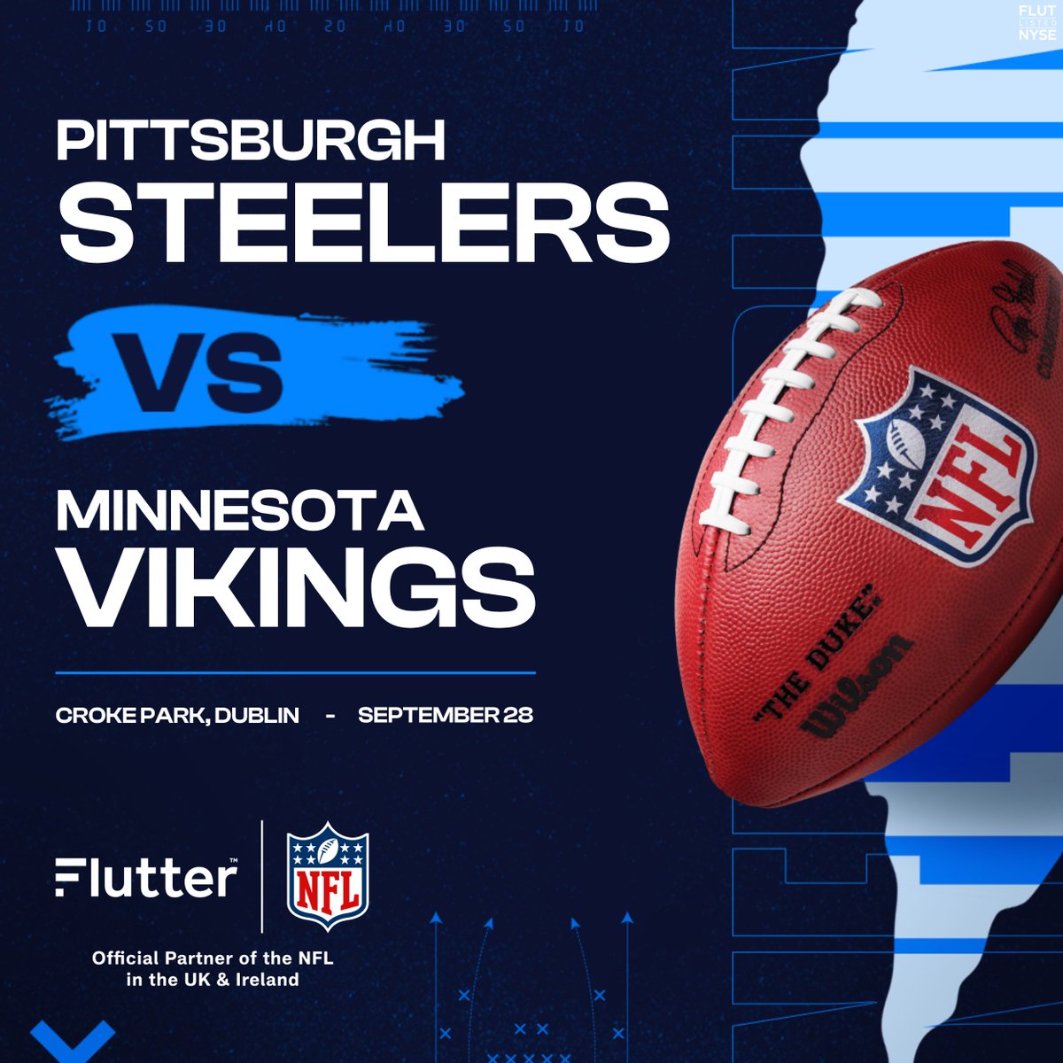 FlutterEnt's tweet image. History lands in Dublin 🏈

This Sunday, the @NFL plays its first-ever regular season game in Ireland — and Flutter will be where fans are.

@paddypower brings NFL Showdown 🎮 (free-to-play, prizes &amp;amp; mischief) while @FanDuel connects millions of US fans as exclusive on-field ad…