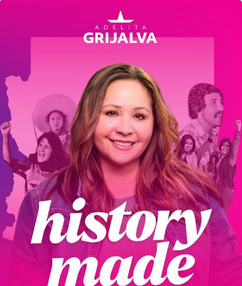BentLeftWing's tweet image. 1st Democratic Latina in A R I Z O N A won the LEFT  a CONGRESSIONAL seat!!