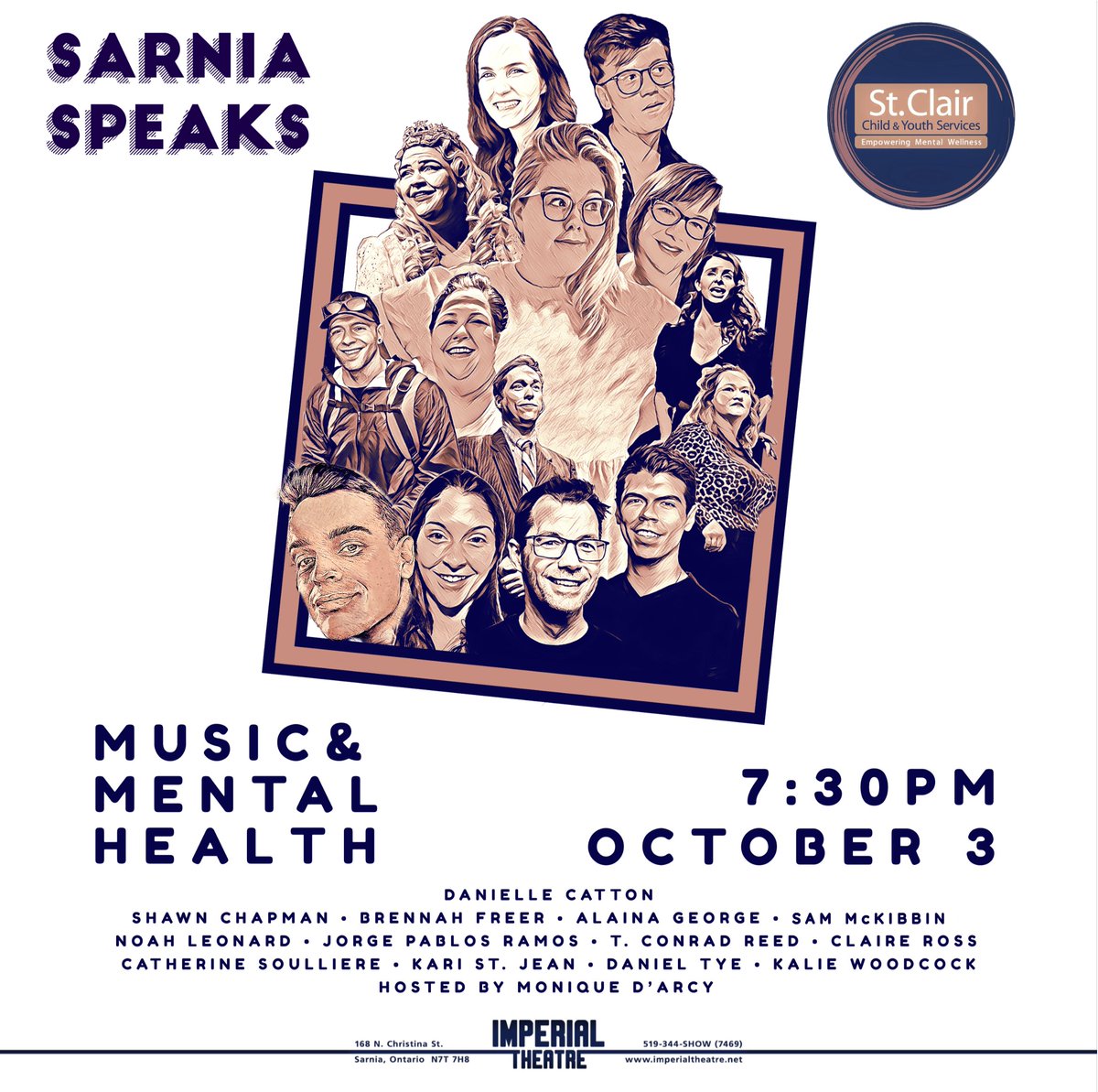 We're so excited for another year of Music + Mental Health! Thanks to the cast, crew and organizing committee for all their hard work. If you haven't yet, grab your $20 tickets now!

secure1.tixhub.com/imperial-sarni…