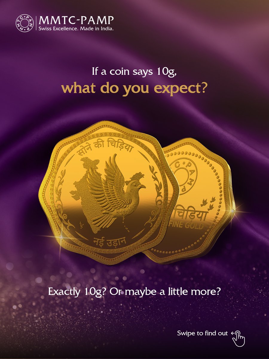 MMTCPAMP's tweet image. Trust has always been the true measure of value. At MMTC-PAMP, it is not promised in words but assured in every piece, with credibility that endures across generations.

#MMTCPAMP #PurestGold #PurestSilver #ForThoseWhoKnowThePurest #LBMA #Assurance #Credibility