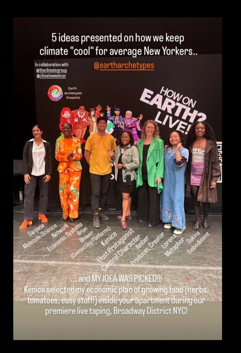 Gwen Lynn, MSci. (@inagreenminute) on Twitter photo #ClimateWeekNYC "How On Earth?" LIVE premiere taping yesterday <a href="/52ndStProject/">52nd Street Project</a>. Interactive #realitytv.. & my climate solution of house ๐ชด & food ๐
๐ฅฆ window garden ws selected by protagonist Kenice!! Save $ and cleaner air!
Join & follow this new show!
<a href="/ClimateGroup/">Climate Group</a> #HowOnEarth #ClimateWeekNYC "How On Earth?" LIVE premiere taping yesterday <a href="/52ndStProject/">52nd Street Project</a>. Interactive #realitytv.. & my climate solution of house ๐ชด & food ๐
๐ฅฆ window garden ws selected by protagonist Kenice!! Save $ and cleaner air!
Join & follow this new show!
<a href="/ClimateGroup/">Climate Group</a> #HowOnEarth