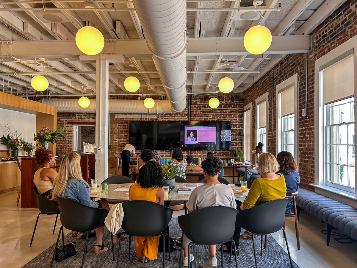 EDR_Design's tweet image. Had a great time hosting the 2nd Annual Black Women in Architecture Brunch at our new office in New Orleans! We celebrated mentorship, community, and the inspiring #LettersToMs1000 project with office tours and trivia honoring Black women architects. Looking forward to next year!