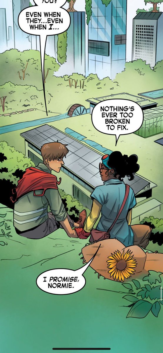 So I did kind of lose it when I saw the sunflowers. What is broken is still beautiful! And nothing is ever too broken to fix. Art from <a href="/CarolaBorelli/">Carola Borelli</a> from Avengers Academy 30 &amp; 60
