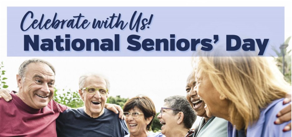 Celebrate National Seniors' Day on Oct 1. Programs are free at various community centres for those 55+, including Walk and Talk and Board Game Social at Aldershot Arena. Reserve today at burlington.ca/dropinandplay or drop in if space is available. More info: burlington.ca/seniorsday