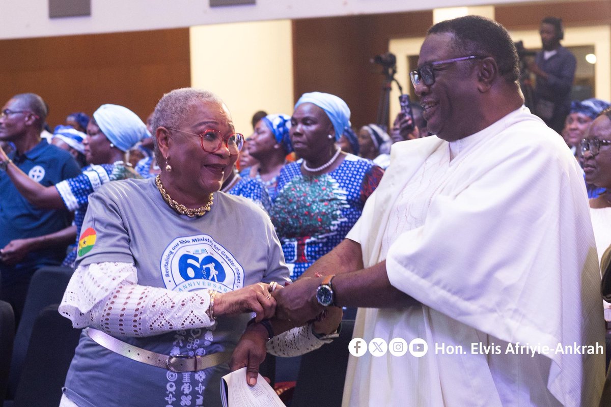 📸𝗣𝗛𝗢𝗧𝗢 𝗦𝗧𝗢𝗥𝗬: Honoured to represent H.E. <a href="/JDMahama/">John Dramani Mahama</a> at the <a href="/BibleSocietygh/">BibleSocietyofGhana</a>'s 60th Anniversary.

He called for a national renewal rooted in justice, compassion &amp; integrity—values driving his #ResetAgenda &amp; #24HourEconomy. 

#BibleSocietyAt60 #ResetAgenda