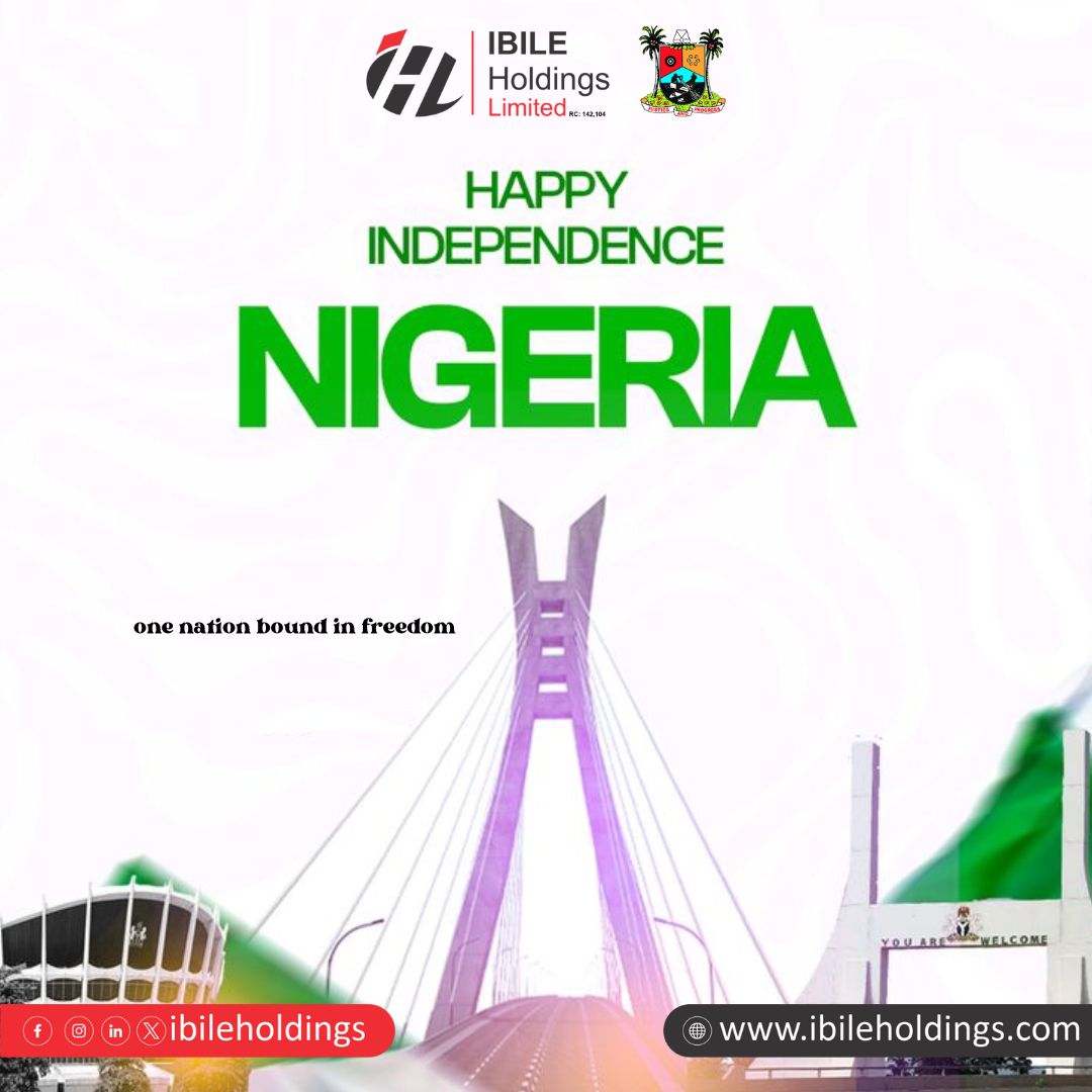 Independence is more than a date; it’s a reminder of who we are and what we can achieve when we stand united.
#IndependenceDay #NigeriaAt65 #NaijaStrong #HopeForNigeria #ibileholdings #ibile2025 #ibileholdingslimited