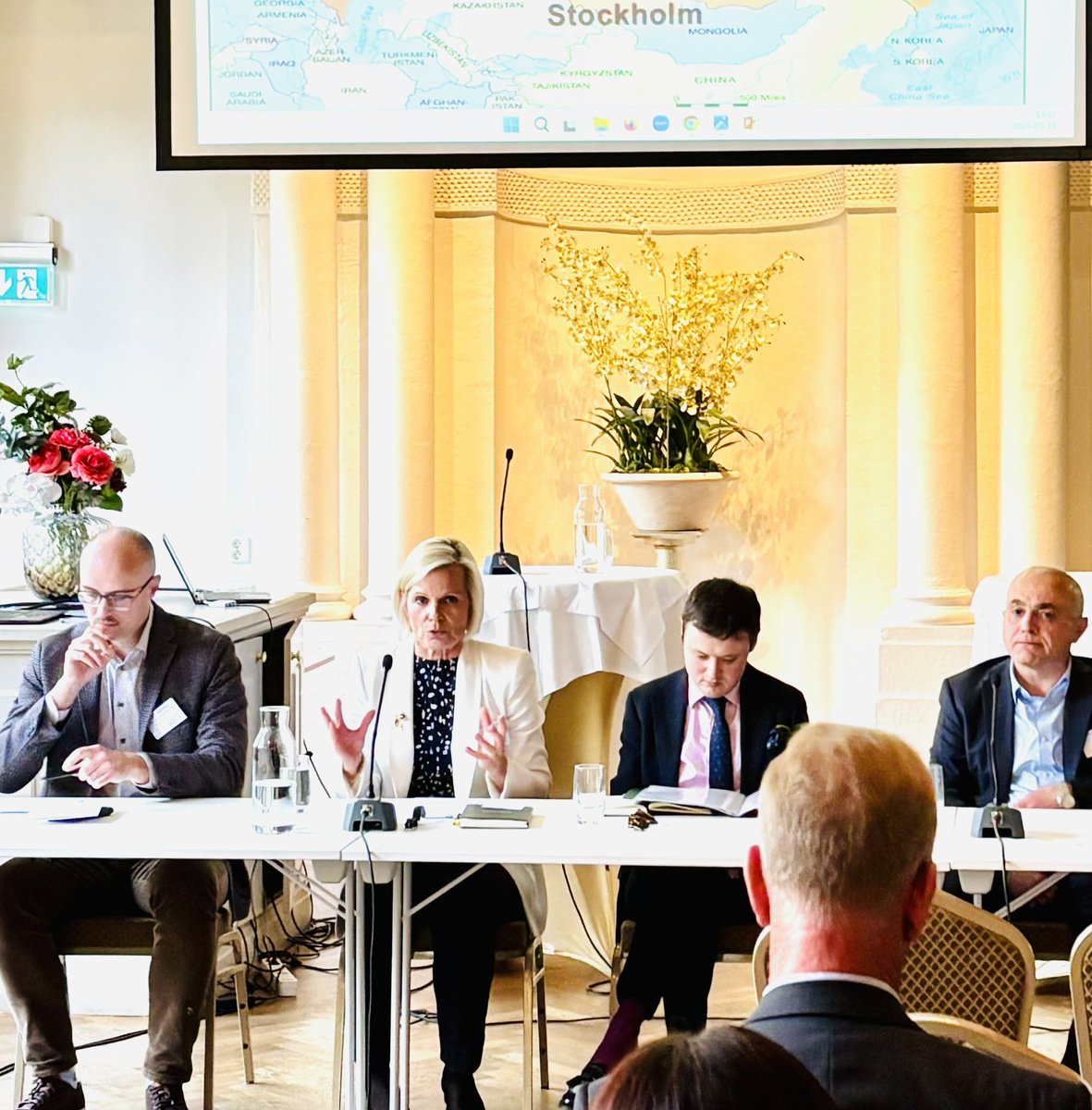 Fascinating discussion in #Stockholm comparing “Russia through the Eyes of Its Neighbours". I assessed the response of the #Nordic- #Baltic states to the #Ukraine war  <a href="/TheEdwardHowell/">Edward Howell</a> focused on North Korea. Thanks <a href="/leukavets/">Dr. Victoria Leukavets</a> for an excellent conference! <a href="/AtlanticCouncil/">Atlantic Council</a>