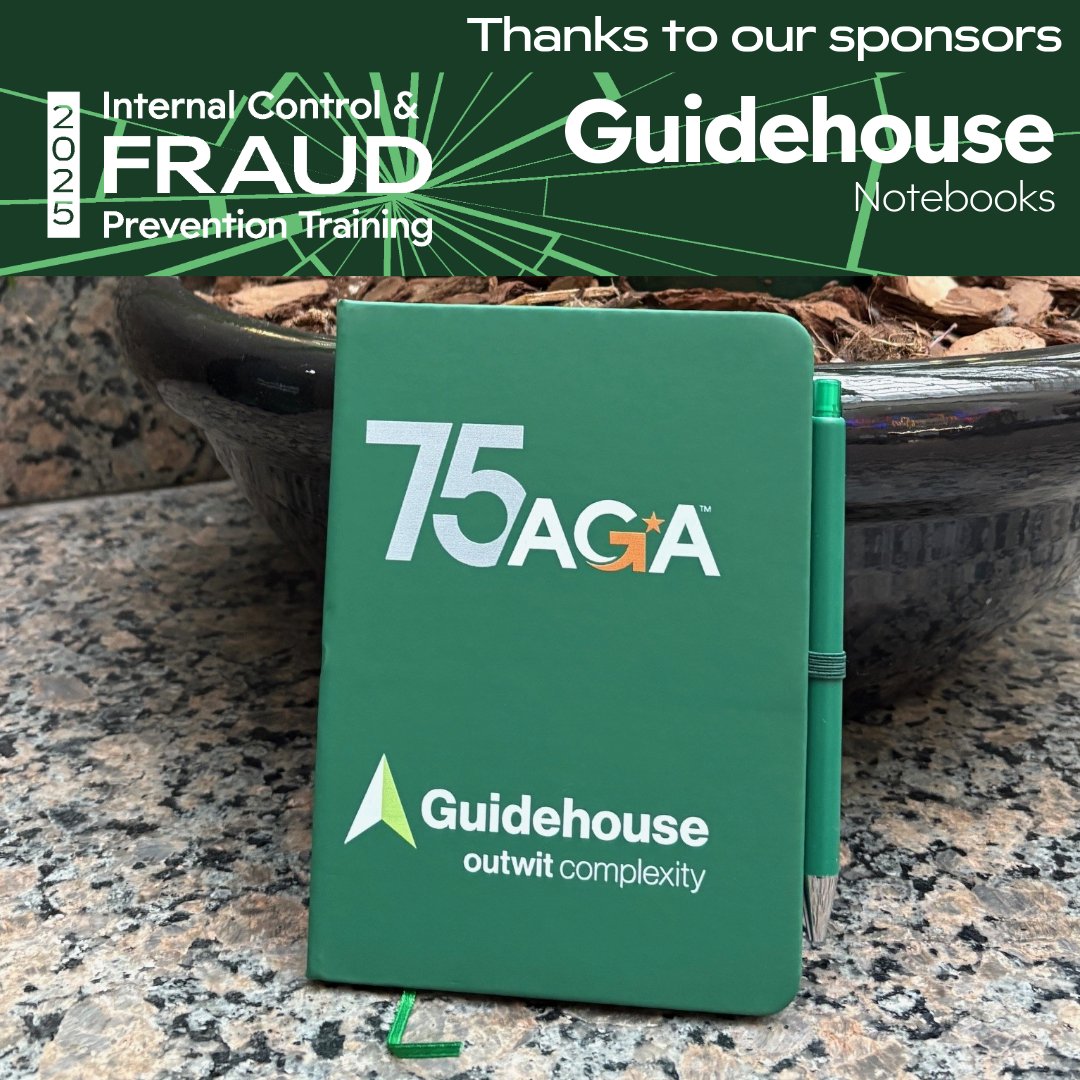 AGA (@agacgfm) on Twitter photo Many thanks to @RMA Associates for sponsoring conference bags, @Kearney & Company for sponsoring badge holders and <a href="/Guidehouse/">Guidehouse</a> for sponsoring notebooks for #Fraud25. Your partnerships make an impact on the profession! Many thanks to @RMA Associates for sponsoring conference bags, @Kearney & Company for sponsoring badge holders and <a href="/Guidehouse/">Guidehouse</a> for sponsoring notebooks for #Fraud25. Your partnerships make an impact on the profession!
