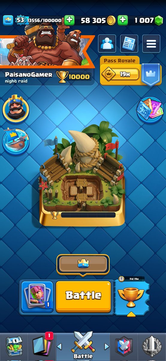PaisanoGamer's tweet photo. Finally Beat Clash Royale and reached 10K Trophies using my homade deck from 2016 https://t.co/unIYgZYaTL