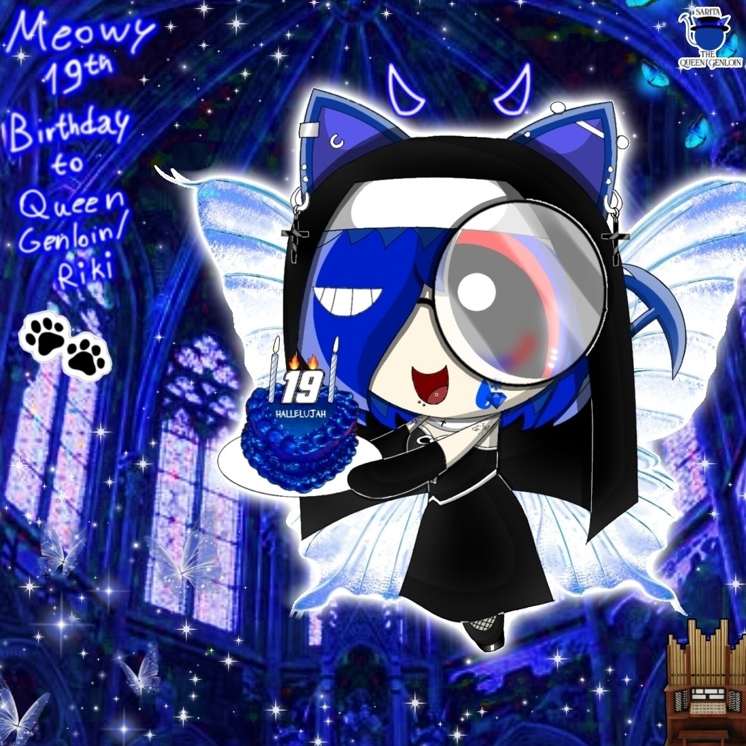 SayloinRiki's tweet photo. Nun-Sarita's 19th birthday
π»π€©ππ½π¦βοΈπ₯³ππππ€πβ¨
.
#myoc #genloin #queengenloin #sarita #sayloin #riki #aooniloin #butterflydemoncat #19thBirthday #adult #goth #nungirl #nunshabit #gothfairy #butterflies #bluecake #catholicchurch #ppgartstyle #glasses #digitalart #animeart https://t.co/8KAfVYtx2K