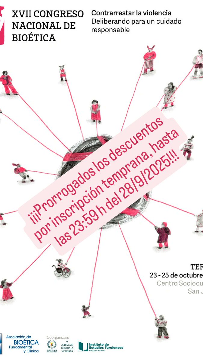 Se prorroga el plazo de inscripción temprana, con sus descuentos correspondientes. 
¡Anímate a inscribirte!