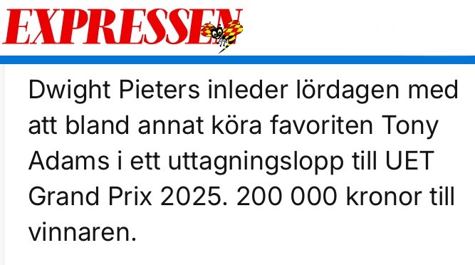 Känns spontant som en favorit man kommer vilja gå emot.