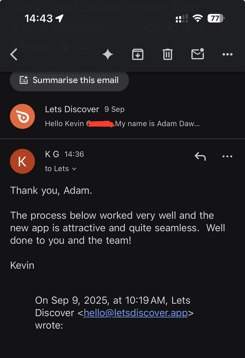 I love getting feedback especially when it’s for something we have worked so hard on and gotten so much criticism for before.