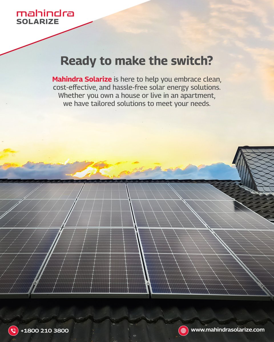 MSolarize's tweet image. #MahindraSolarize #SolarMythsBusted #CleanEnergy2025 #GoSolar #SustainableLiving