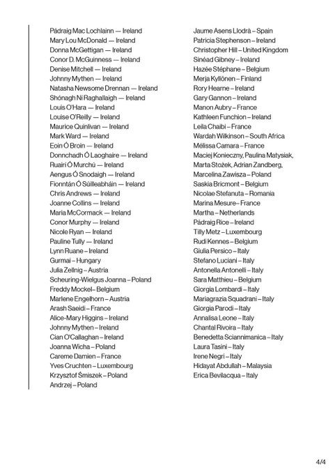 A document titled "URGENT REQUEST FOR EU MARTIME PROTECTION FOR THE GLOBAL SUMUD FLOTILLA" dated 24 September 2023. It lists names of European Union parliamentarians and officials, including Ursula von der Leyen and Antonio Costa, under sections for the President of the European Commission and Executive Director of the European Maritime Safety Agency. The text mentions demands for protection and includes signatures from representatives across Europe, such as Li Andersson from Finland and Jos\u00e9 Luis Bilbao from Spain.