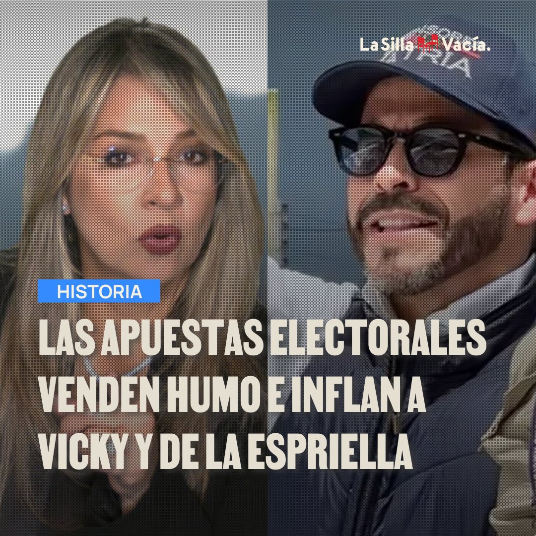 📊 En medio de la veda de encuestas, las apuestas políticas se volvieron vitrina de campaña. 

Pero detrás de los “buenos resultados” de Vicky y De la Espriella hay apenas 82 apostadores, muchos creados solo para inflar apostar por ellos.

Aquí los datos lasillavacia.com/silla-nacional…