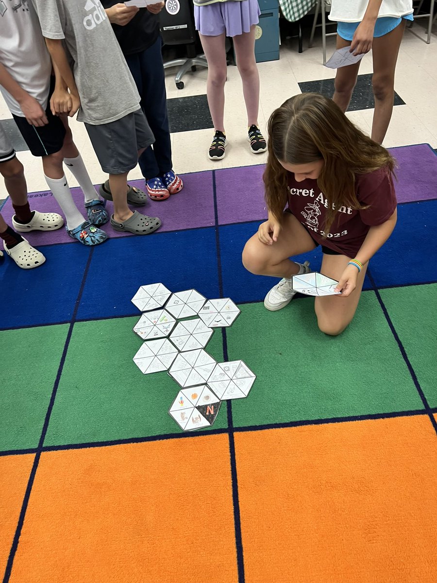 rlfreedm's tweet image. The #jjsecretagents did a hexagonal thinking activity to figure out what we had in common. We discovered we are all connected. #eduprotocols
