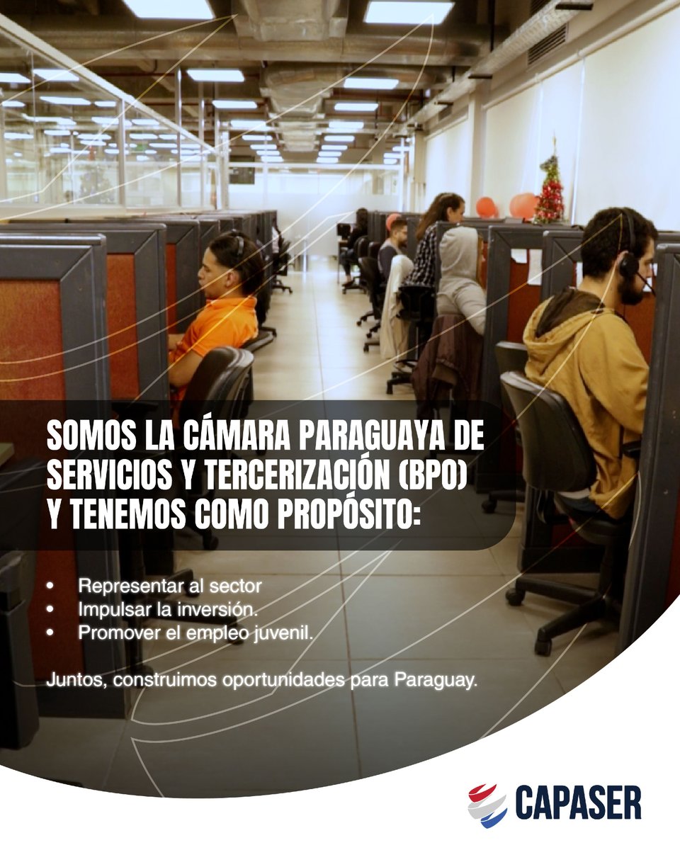 CapaserPy's tweet image. Impulsamos el talento paraguayo al mundo. Unimos tecnologías, innovación, capacitación y talentos para crecer.

#Capaser