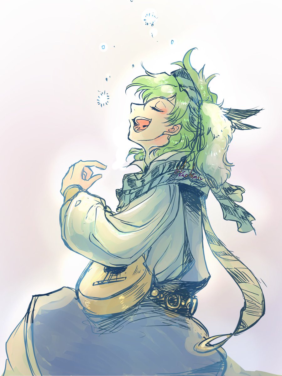 #FE版深夜の真剣お絵描き60分一本勝負
「演奏、奏でる」

歌がメインだけど、吟遊詩人ならやっぱり自分で奏でないとですよ😌✨