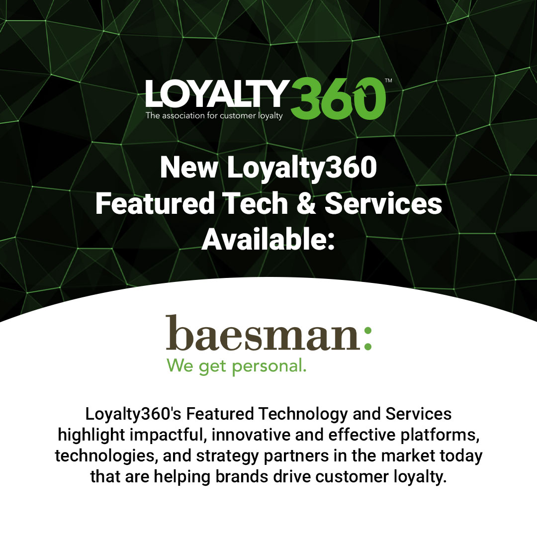 Loyalty360's tweet image. 🚀 New Loyalty360 Featured Tech &amp;amp; Services spotlight: Baesman—a customer engagement &amp;amp; loyalty partner helping brands design, launch &amp;amp; optimize programs.

👉 Explore their expertise, data-driven insights &amp;amp; industry impact: ow.ly/q5gW50X12kg

#CustomerLoyalty #LoyaltyPrograms…