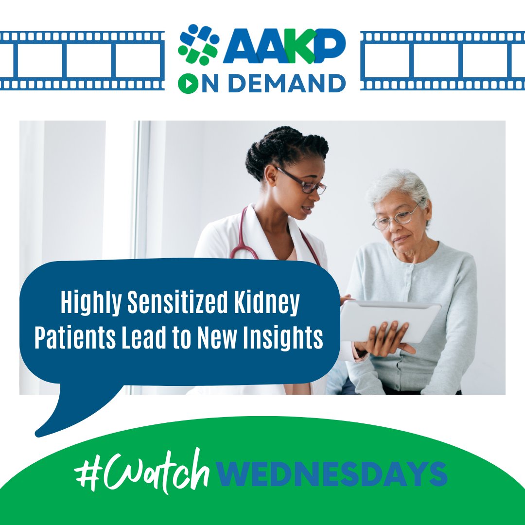 KidneyPatients's tweet image. 🎥#WatchWednesday
Check out this informative session from our 2025 Global Summit on Kidney Disease Innovation: Highly Sensitized Kidney Patients Lead to New Insights on Risk Tolerance and Dominant Attribute.  bit.ly/48vkmuK