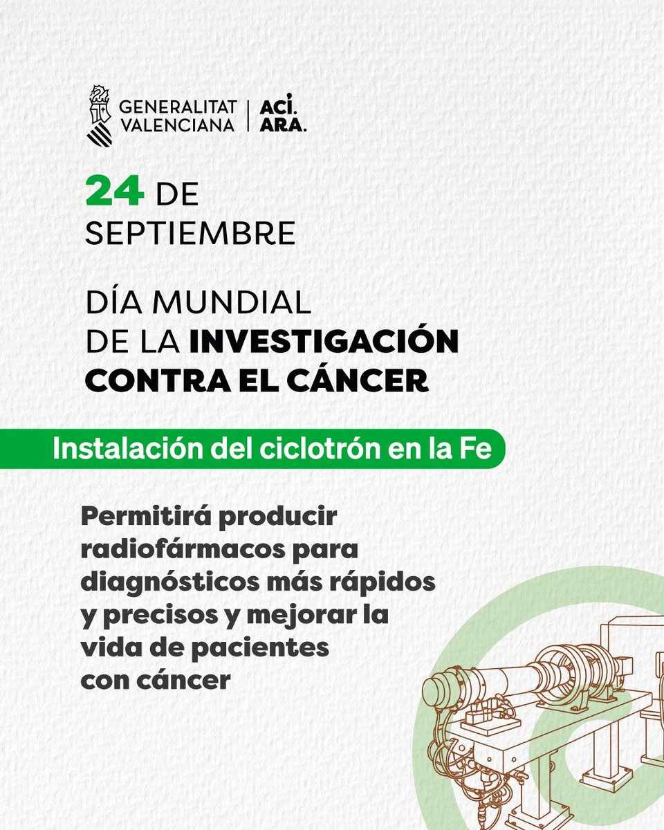 Generalitat (@generalitat) on Twitter photo 🔬🧪 Dia Internacional de la Investigació contra el #Càncer
👨🔬🧫 Les fundacions d'investigació de la Generalitat participen en 227 estudis clínics
🏥 <a href="/GVAsanitat/">GVA Sanitat</a> posa en marxa ⤵
🔝 projectes capdavanters com el centre de prototeràpia de <a href="/HospitalLaFe/">HospitalLaFe</a>
🚺 sistemes 🔬🧪 Dia Internacional de la Investigació contra el #Càncer
👨🔬🧫 Les fundacions d'investigació de la Generalitat participen en 227 estudis clínics
🏥 <a href="/GVAsanitat/">GVA Sanitat</a> posa en marxa ⤵
🔝 projectes capdavanters com el centre de prototeràpia de <a href="/HospitalLaFe/">HospitalLaFe</a>
🚺 sistemes