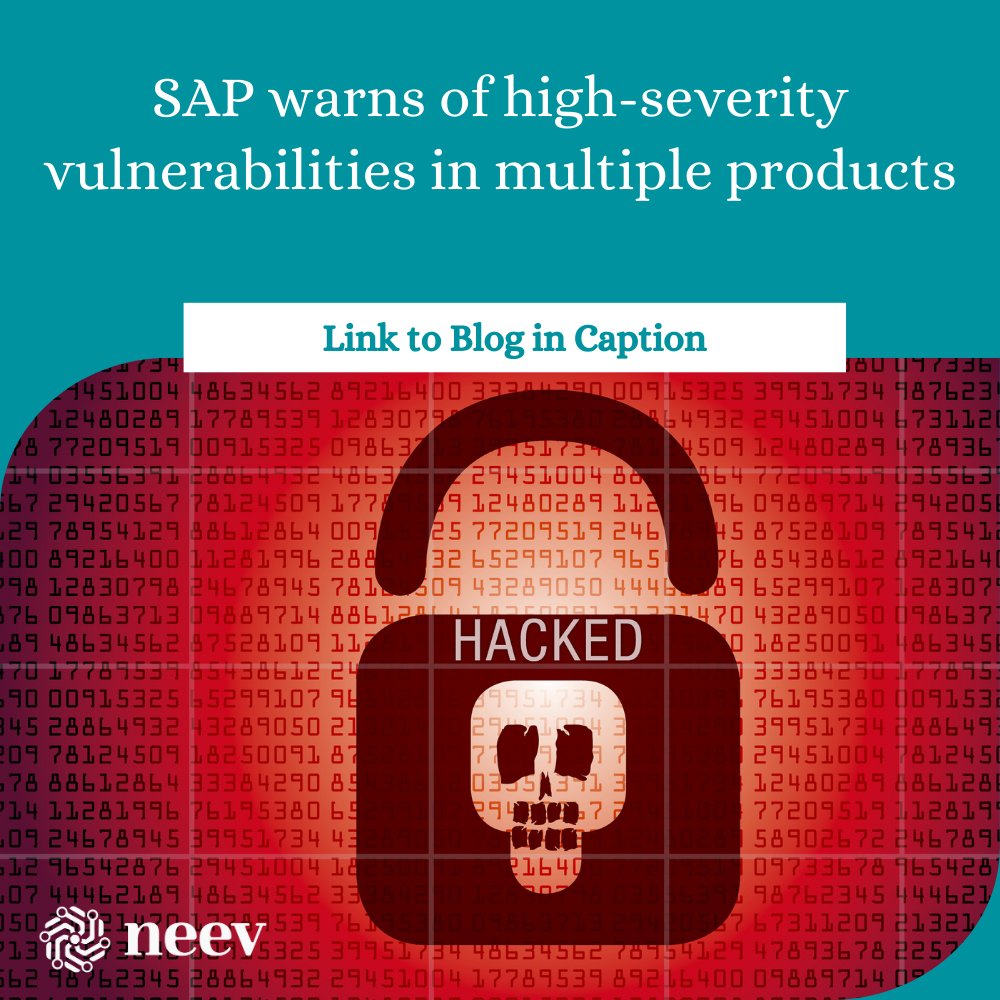 NeevData's tweet image. SAP stresses urgent patching. Delays leave ERP environments exposed, jeopardizing not just systems, but finance, HR, and compliance operations. arstechnica.com/security/2025/… 

#SAP #Cybersecurity #S4HANA #Compliance #RiskManagement&quot;