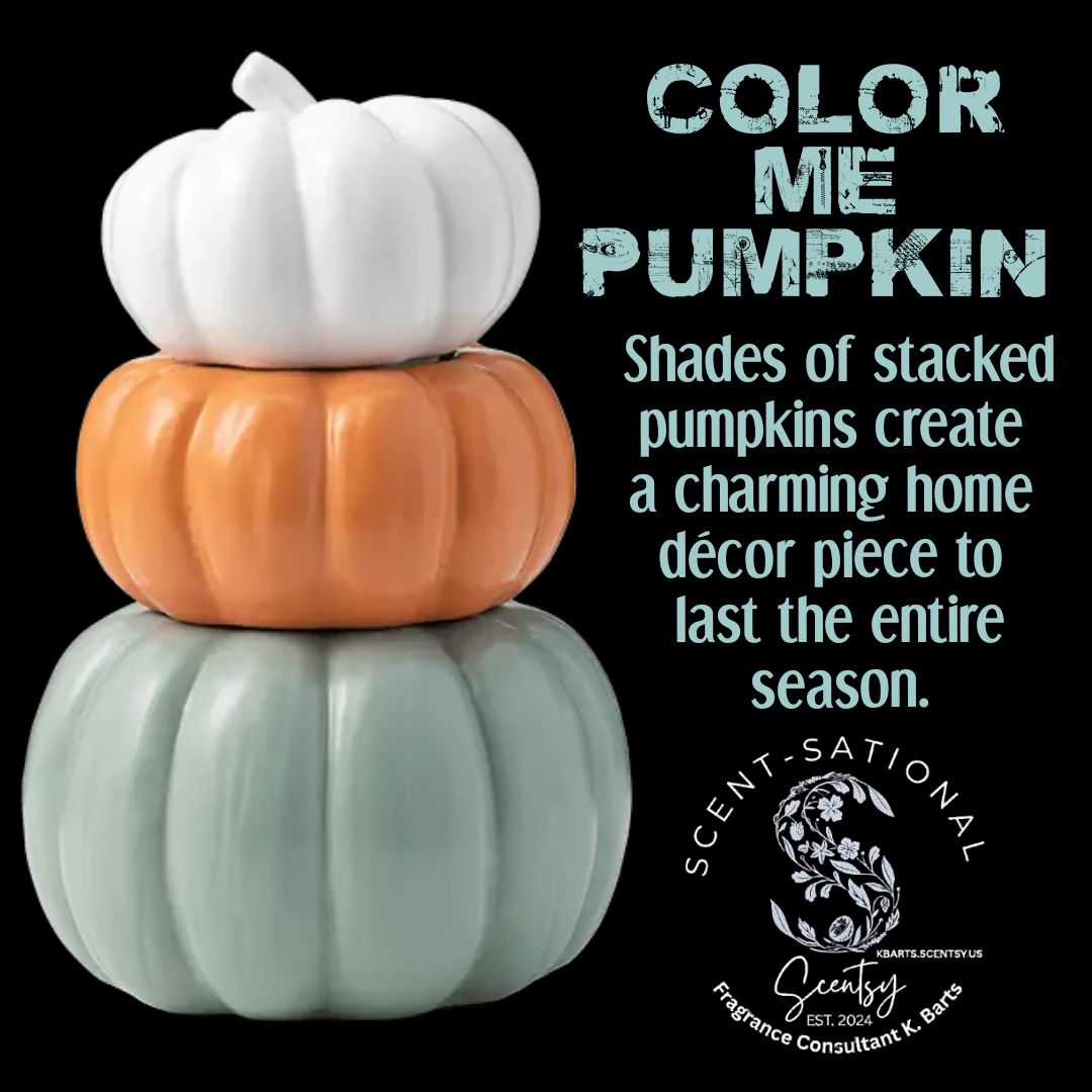 FabFragrances4U's tweet image. 🍂 Embrace the autumn vibes in your home! Meet the Color-Me Pumpkin Warmer – customizable and perfect for adding a personal touch to your seasonal decor. Check it out here: kbarts.scentsy.us/shop/p/96481/c… 🖌️🎨 #FallHomeDecor #PumpkinSeason #ScentsyStyle

What will you design with yours?