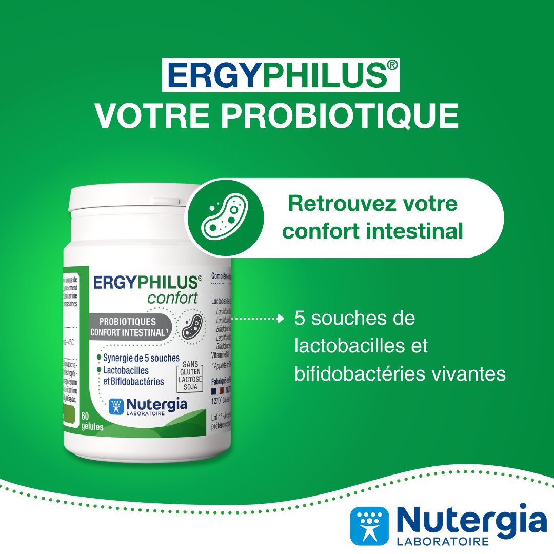 Quand les inconforts digestifs se font sentir, pensez à votre flore intestinale.

Une formule conçue pour accompagner votre confort intestinal, jour après jour.

Pour en savoir plus sur ERGYPHILUS Confort, cliquez sur ce lien : nutergia.pulse.ly/fal429wdsx
