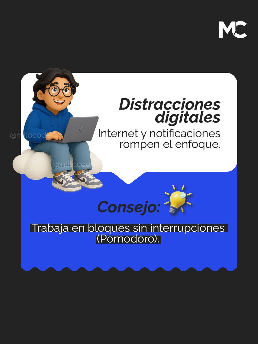 ¡Hey coder! 🙋🏻♀️🙋🏻♂️.  ¿Por qué los devs procrastinan tanto? 👀 Muchas veces no es flojera, a veces es falta de claridad, distracciones o cansancio 😣. La clave está en enfocarse y pausar cuando toca 🙇🏻♂️🙇🏻♀️

Y tú Coder, ¿Qué truco usas para dejar de procrastinar? 👀💬
#mitocode